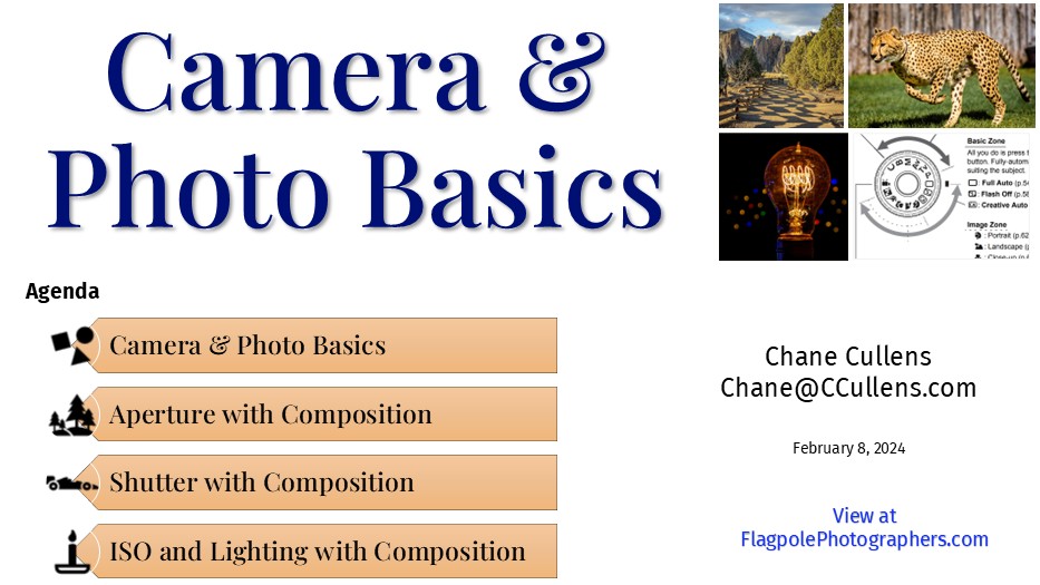 Camera & Photo Basics for Flagpole Photographers