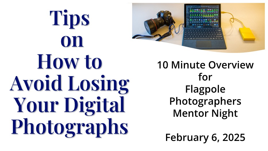 Tips on How to Avoid Losing Your Digital Photographs for Flagpole Photographers