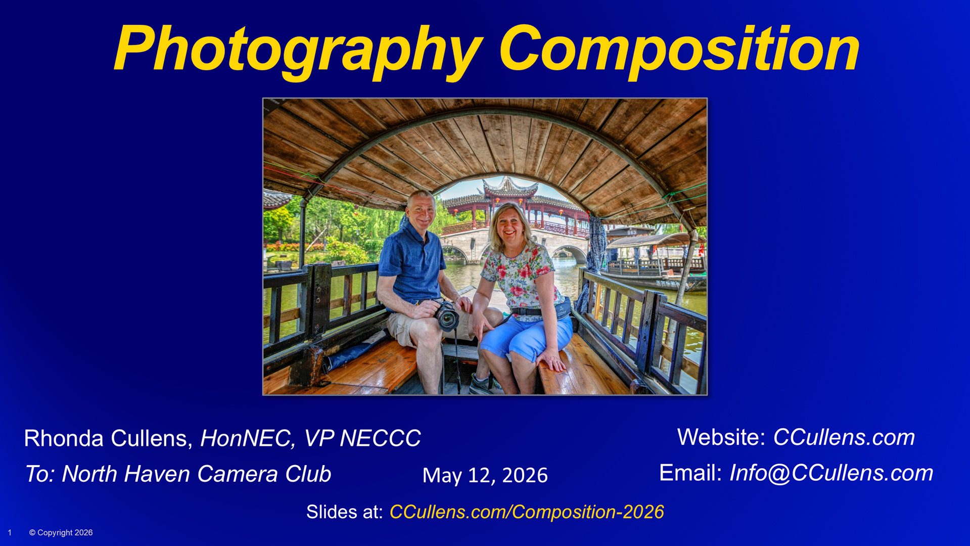 Photography Composition for North Haven Camera Club